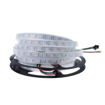 Hot sale 1m 60-Pixel Addressable 24-Bit RGB LED Strip, 5V, IP67 Waterproof, WS2812B strip light with factory price